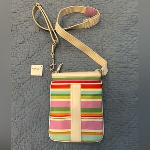 Coach Multicolor Stripe purse